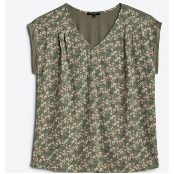 Papermoon Ellie Mixed Material Button Back Blouse Size Medium - Picture 4 of 4